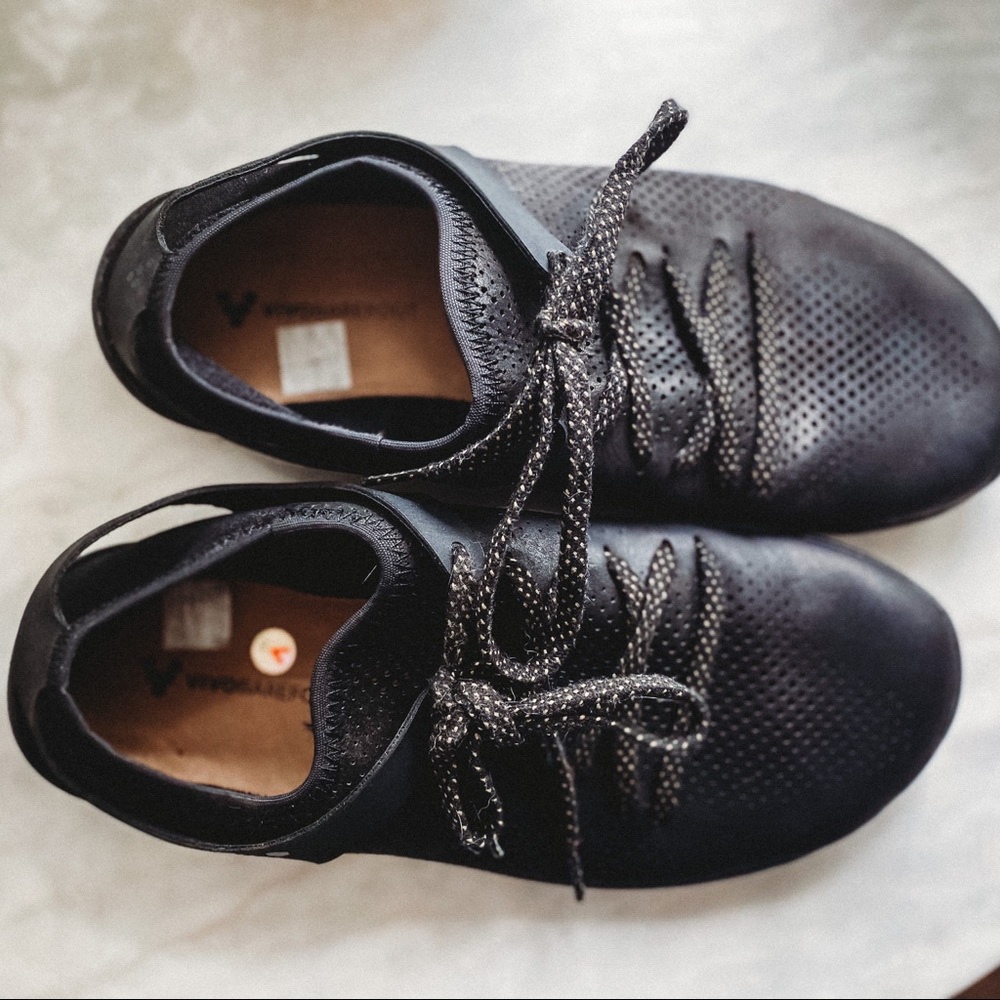 Vivobarefoot black leather shoes
